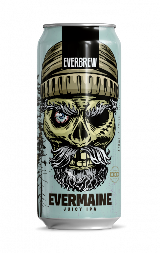 Cerveja Evermaine - Juicy IPA Cervejaria Everbrew lata 473ml.