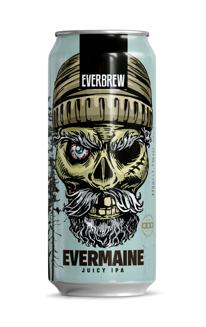 Cerveja Evermaine - Juicy IPA Cervejaria Everbrew lata 473ml.