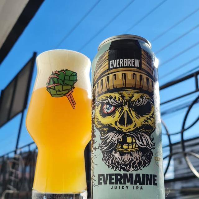 Cerveja Evermaine - Juicy IPA Cervejaria Everbrew lata 473ml.