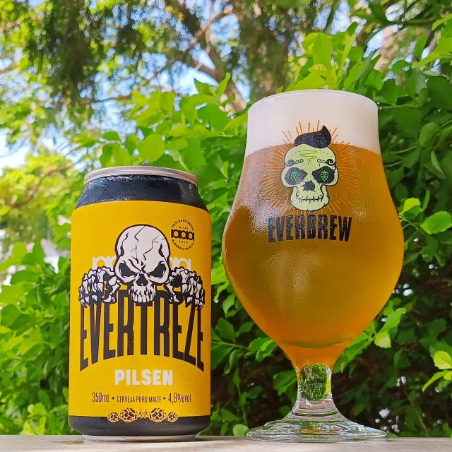 Cerveja Evertreze Pilsen lata 350ml.