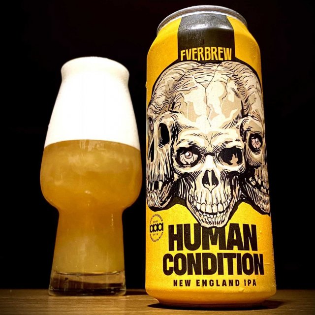 Lata 473ml rótulo Human Condition - New England/ Hazy - Cervejaria Everbrew.