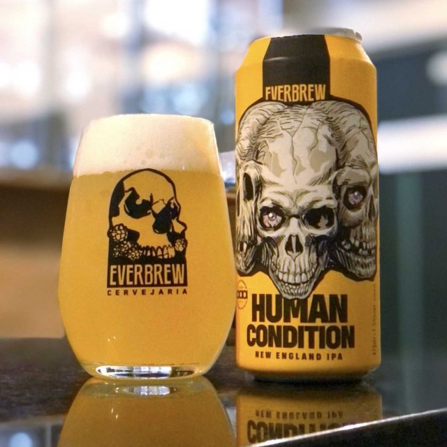 Lata 473ml rótulo Human Condition - New England/ Hazy - Cervejaria Everbrew.