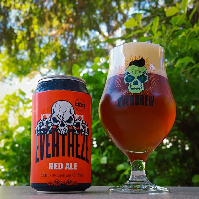 Lata Evertreze Red Ale 350ml da Linha Evertreze.