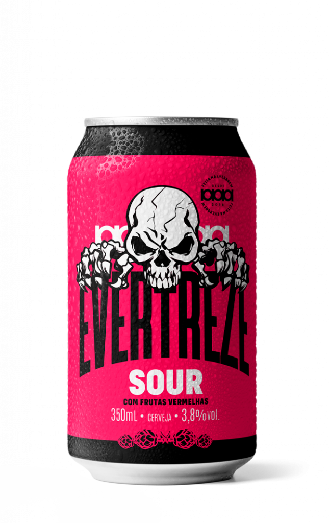 Lata Evertreze Sour Frutas Vermelhas 350ml.