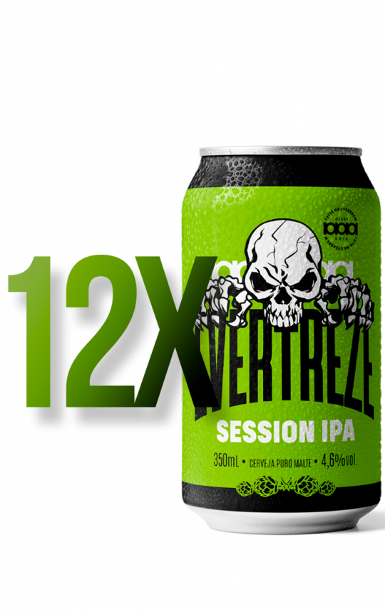 Mockup Caixa 12 unidades Evertreze Session Ipa lata 350ml.