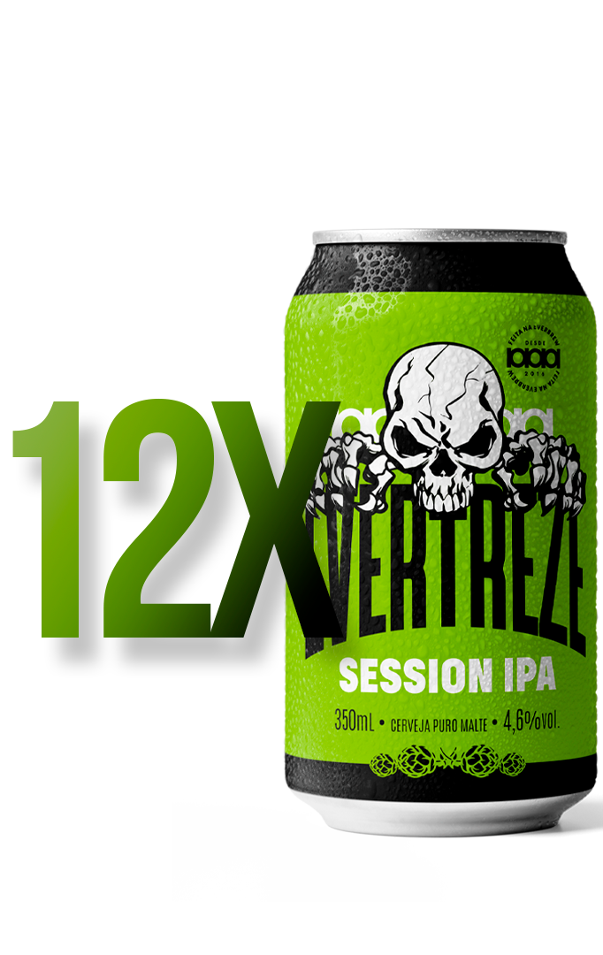 Mockup Caixa 12 unidades Evertreze Session Ipa lata 350ml.